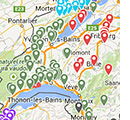 carte des lieux d'activité de la Fête de la nature