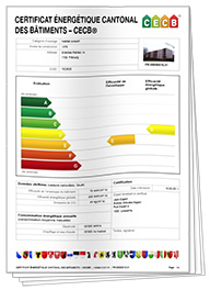 Certificat énergétique cantonal des bâtiments