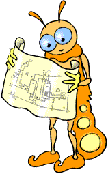 Le ver luisant inspecte un plan de chauffage