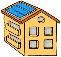 Panneaux photovoltaïques rapportés sur un toit incliné