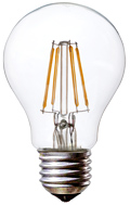 Ampoule transparente avec filament-LED