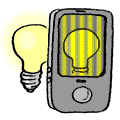 Un smartphone inspecte les vibrations lumineuses d'une ampoule