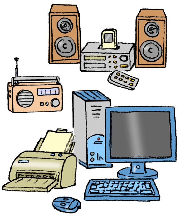 Chaîne HiFi, radio, ordinateur et périphériques