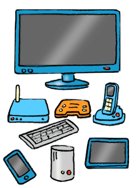 Téléviseur, internet, wifi, téléphonie