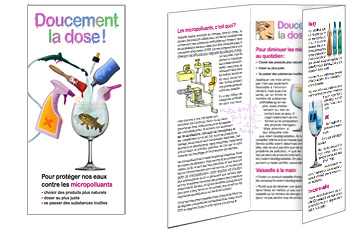 Micropolluants issus des ménages: prospectus 3 volets